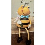 Bee Shelf Sitter Blue Bow Tie      (H24)