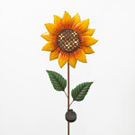 Solar Lighted Sunflower Stake
