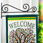 Swirl Wall-Mount Garden Flag Hanger    (C7 bs)