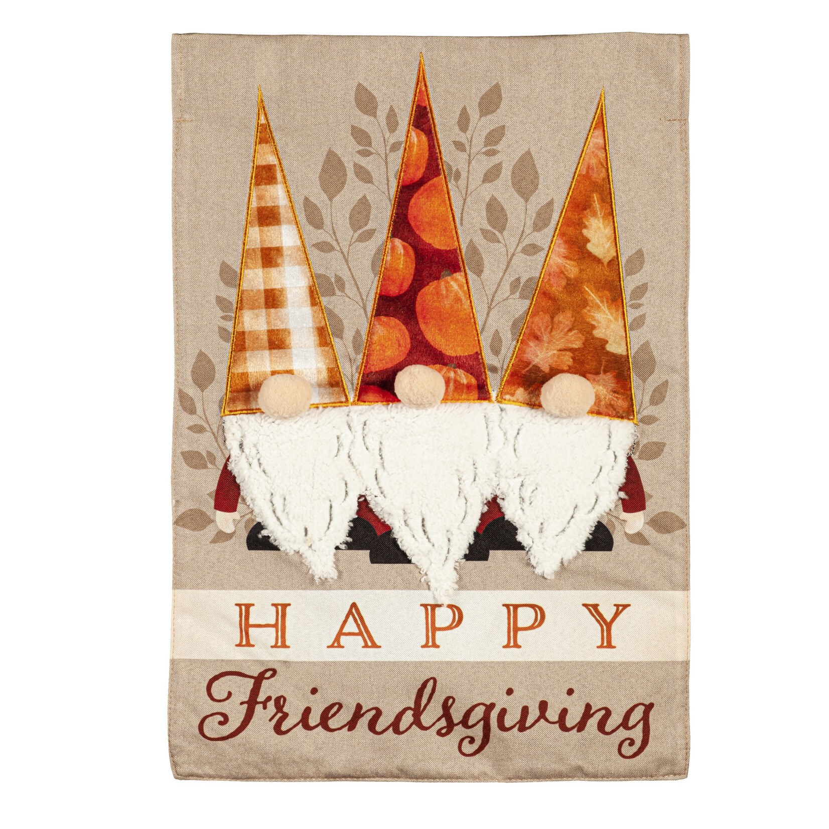 Happy Friendsgiving Gnomes Garden flag