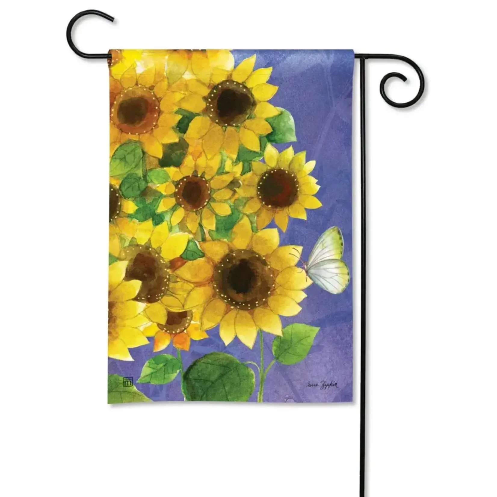 Studio M Sunflowers on Blue Garden Flag
