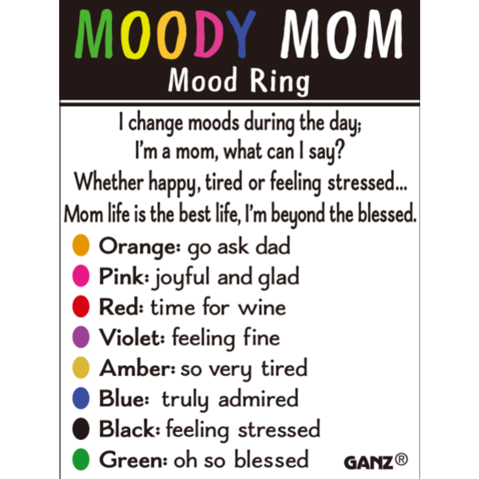 Moody Mom Mood Ring