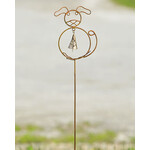 Dog w/ Bell Garden Stake
