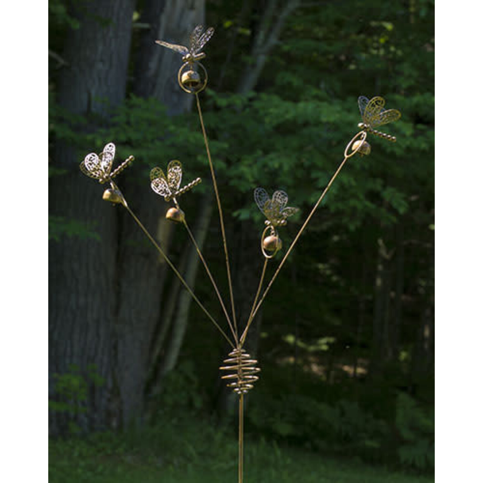 Dragonflies & Bells Garden Stake ( Wall C window )