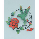 16" Hummingbird & Lily Wall Decor