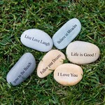 Garden Age Supply Mini Stone "Eat Pray Love"