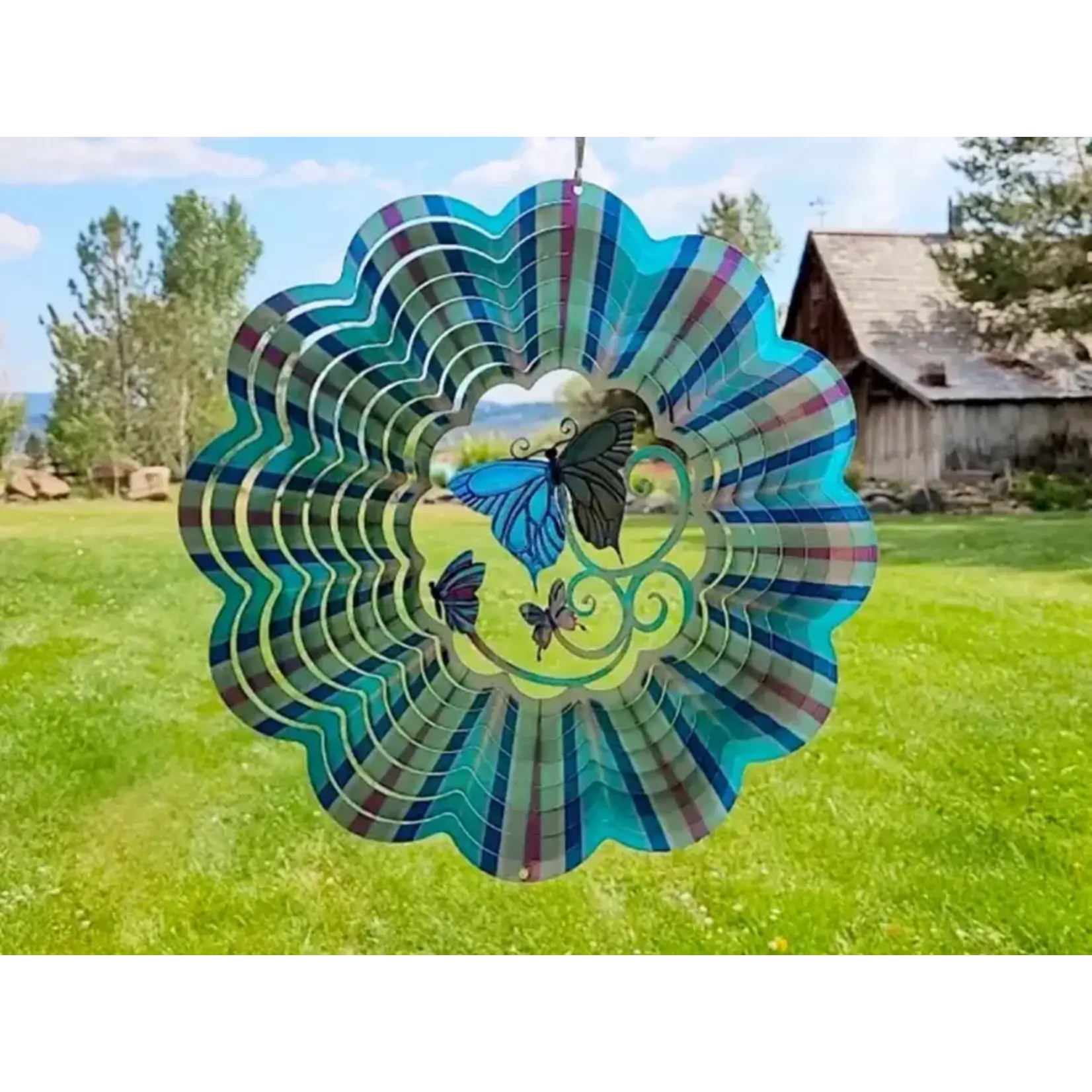 Spinfinity 3-D Blue Butterfly Spinner