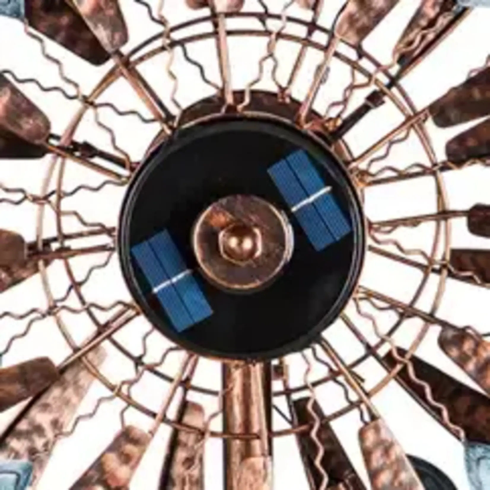 Copper and Blue Solar Spinner