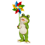 Frog Holding Pinwheel Figure