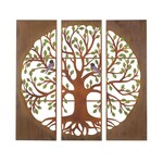 Regal Art & Gift Rustic Tryptic Tree of Life Wall Décor