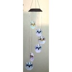 Solar Lighted  Owl Wind Chime