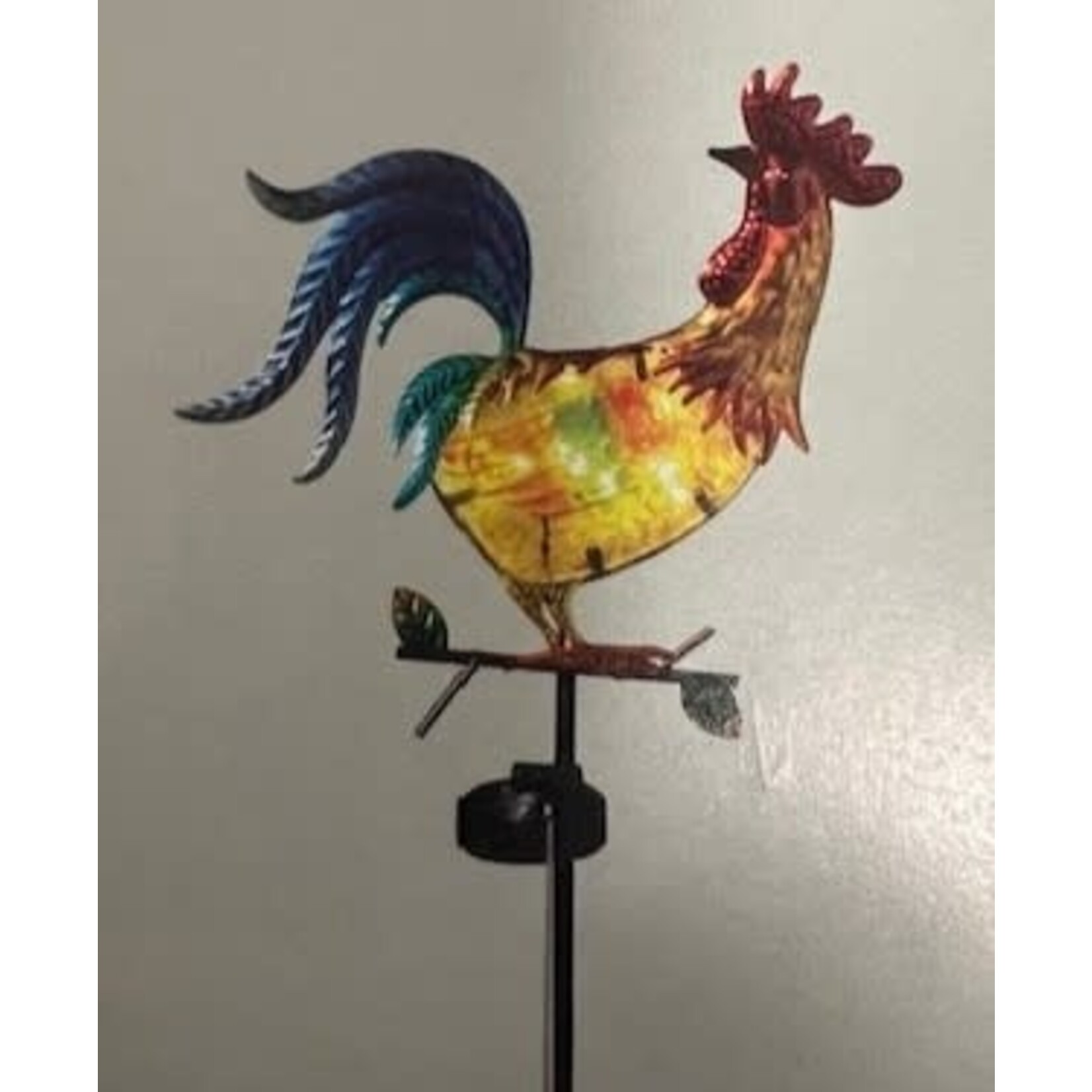 Solar Rooster Stake