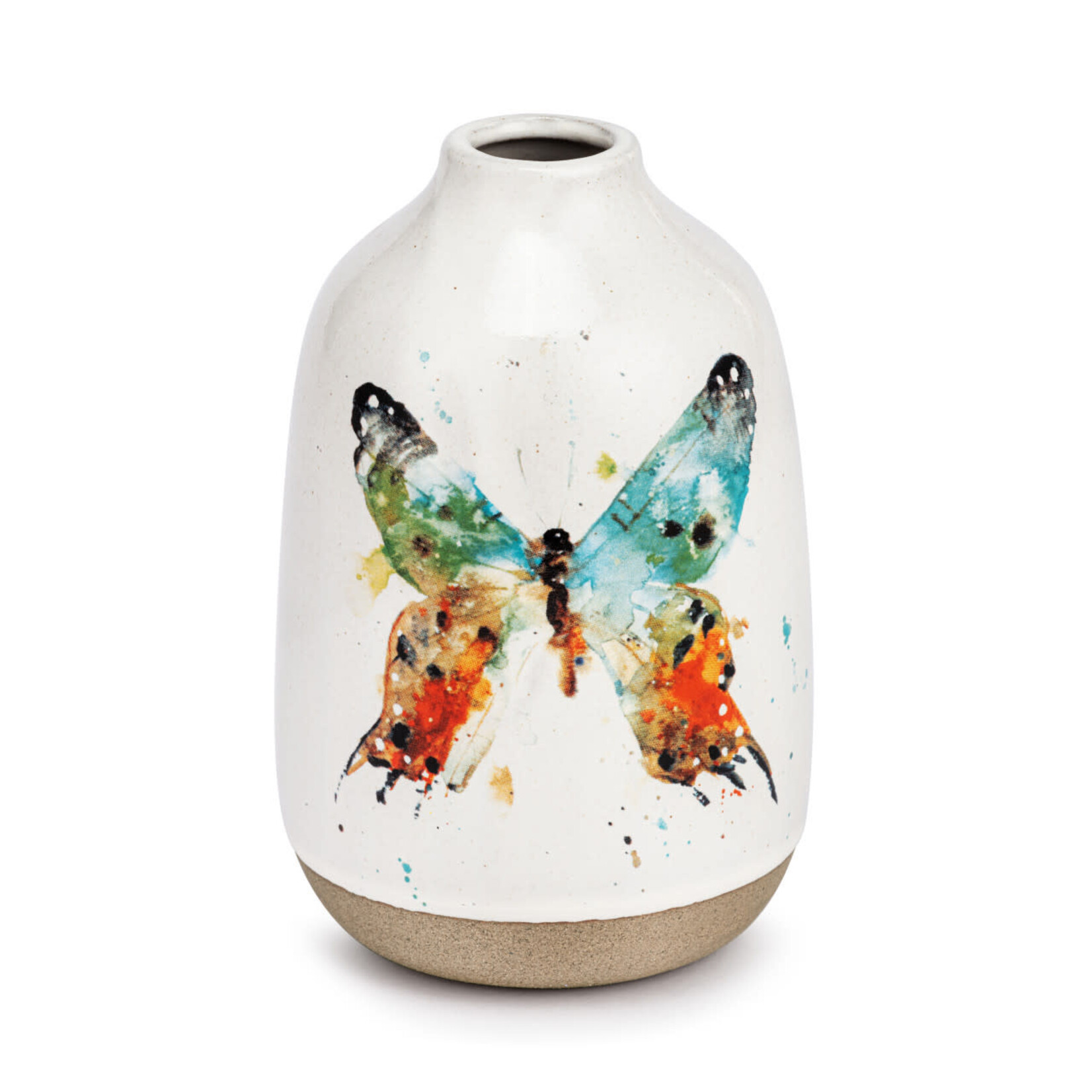 Dean Crouser Multicolor Butterfly Vase