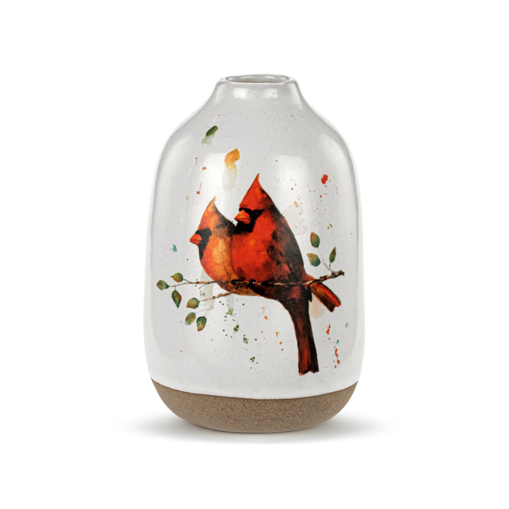 Dean Crouser Cardinal Pair Bud Vase