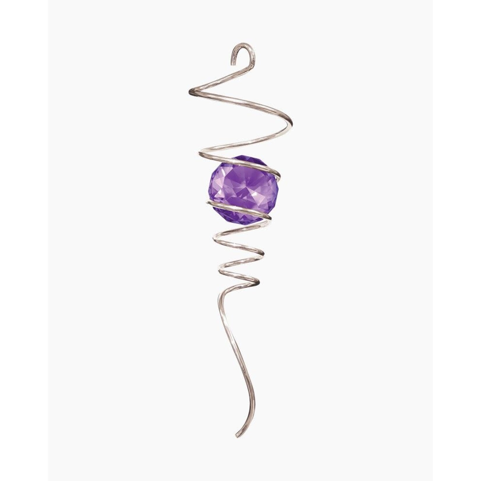 Spinfinity Crystal Spiral Tail  Silver/ Purple  (B5 BS)