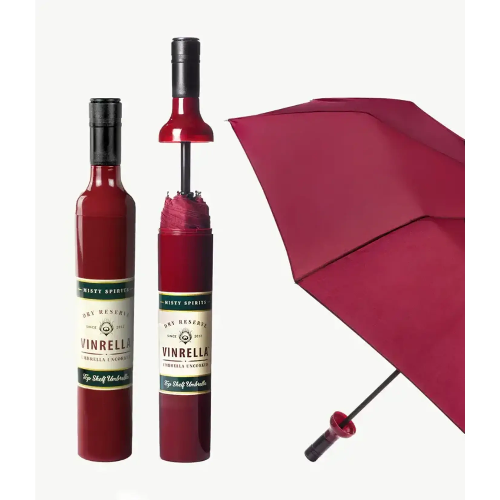 Vinrella Wine Bottle Umbrella Burgundy
