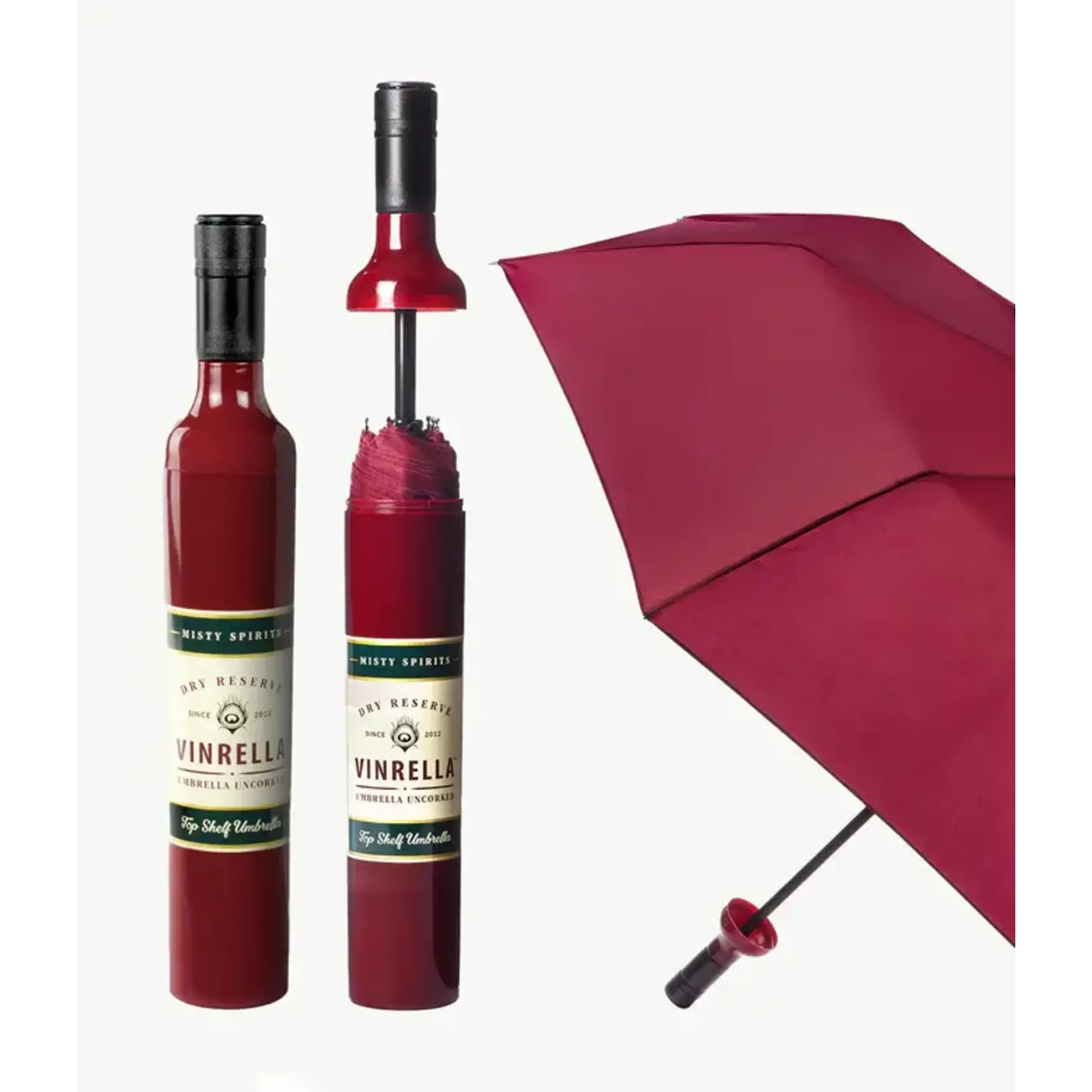 Wine Bottle Umbrella Burgundy