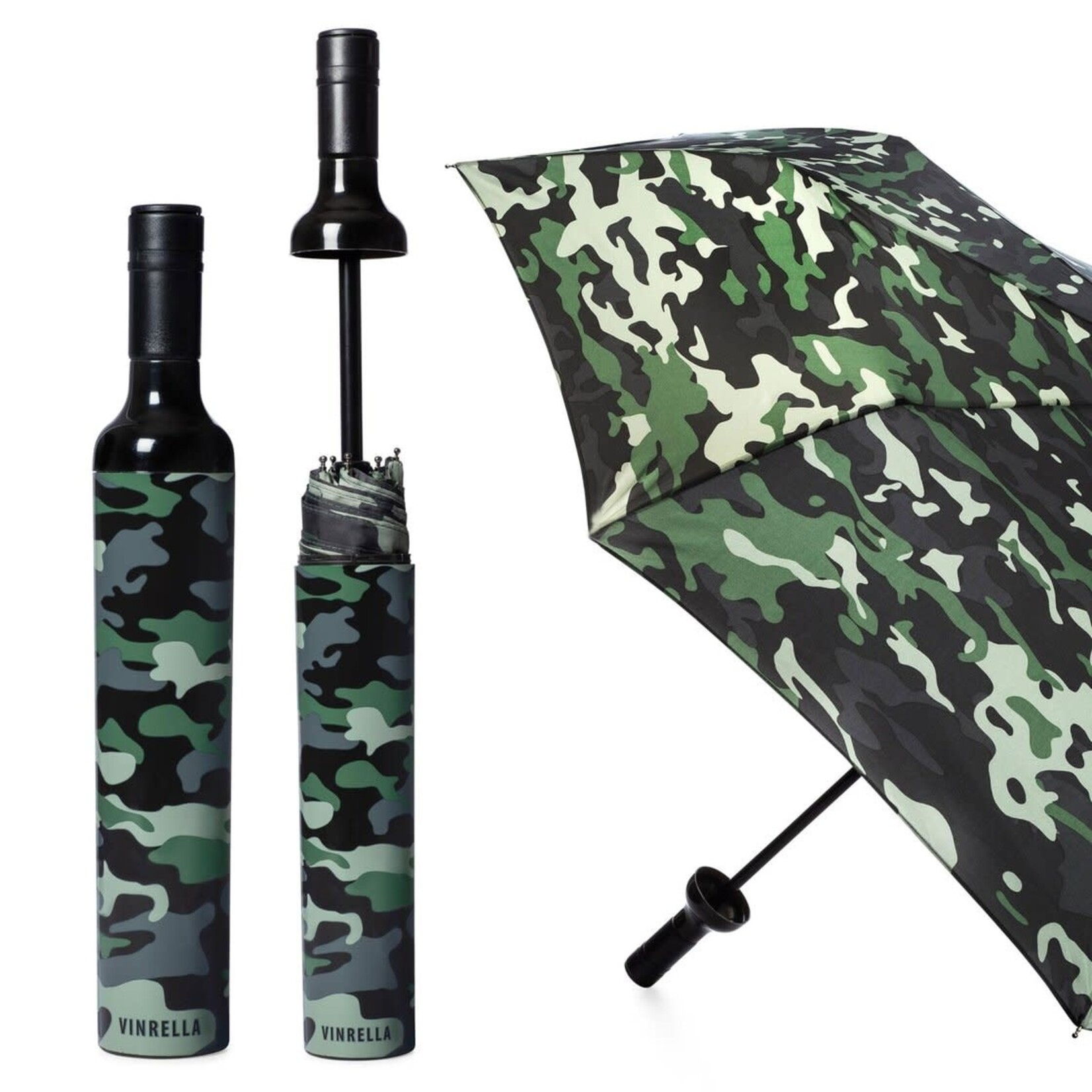 Vinrella Wine Bottle Umbrella Camo