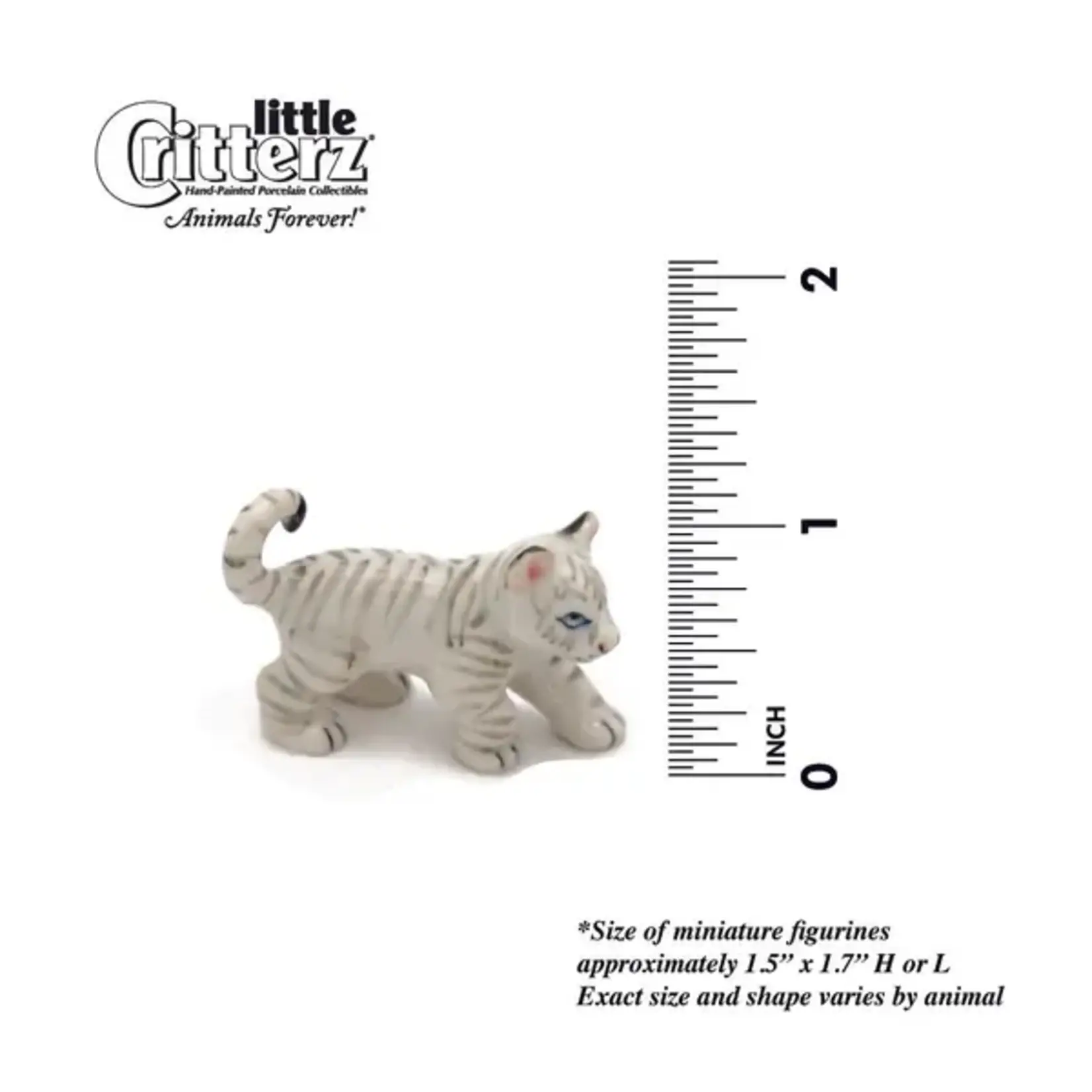 Little Critterz Asia Tiger Cub - White