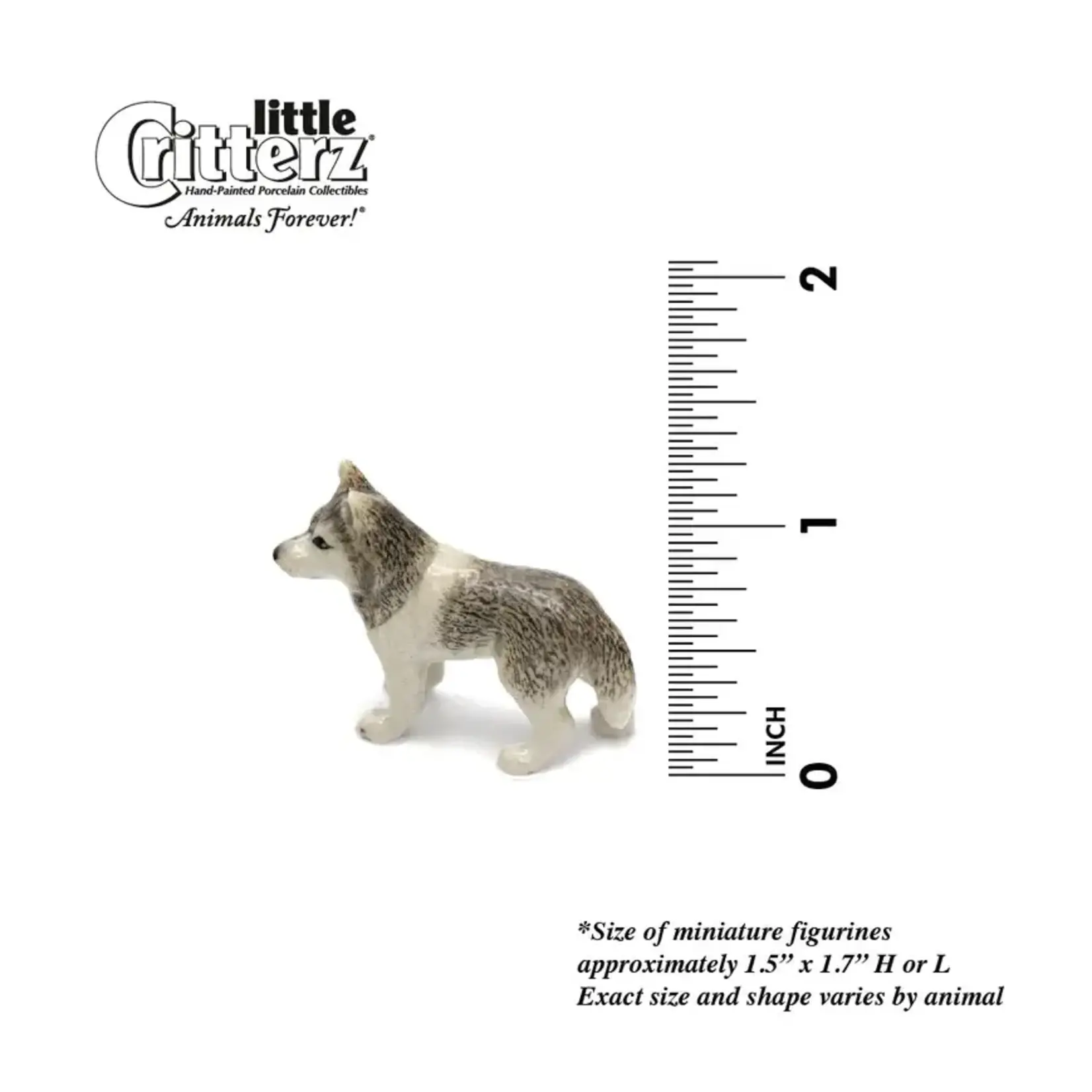 Little Critterz Dog - Siberian Husky Miniature (blk pantry)