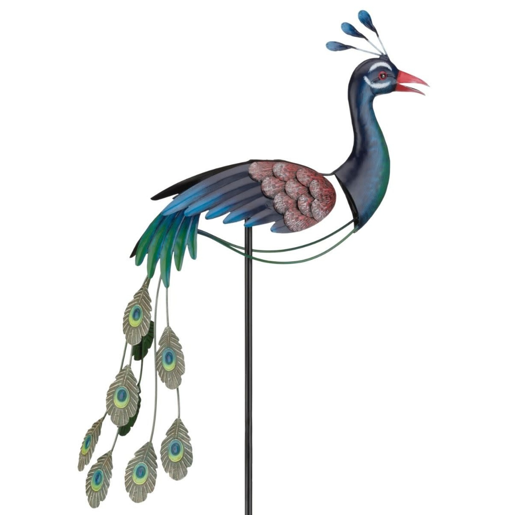 Regal Art & Gift Ball Rocker Stake - Peacock
