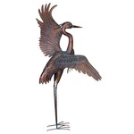 Regal Art & Gift Copper Patina Dancing Heron (J11)