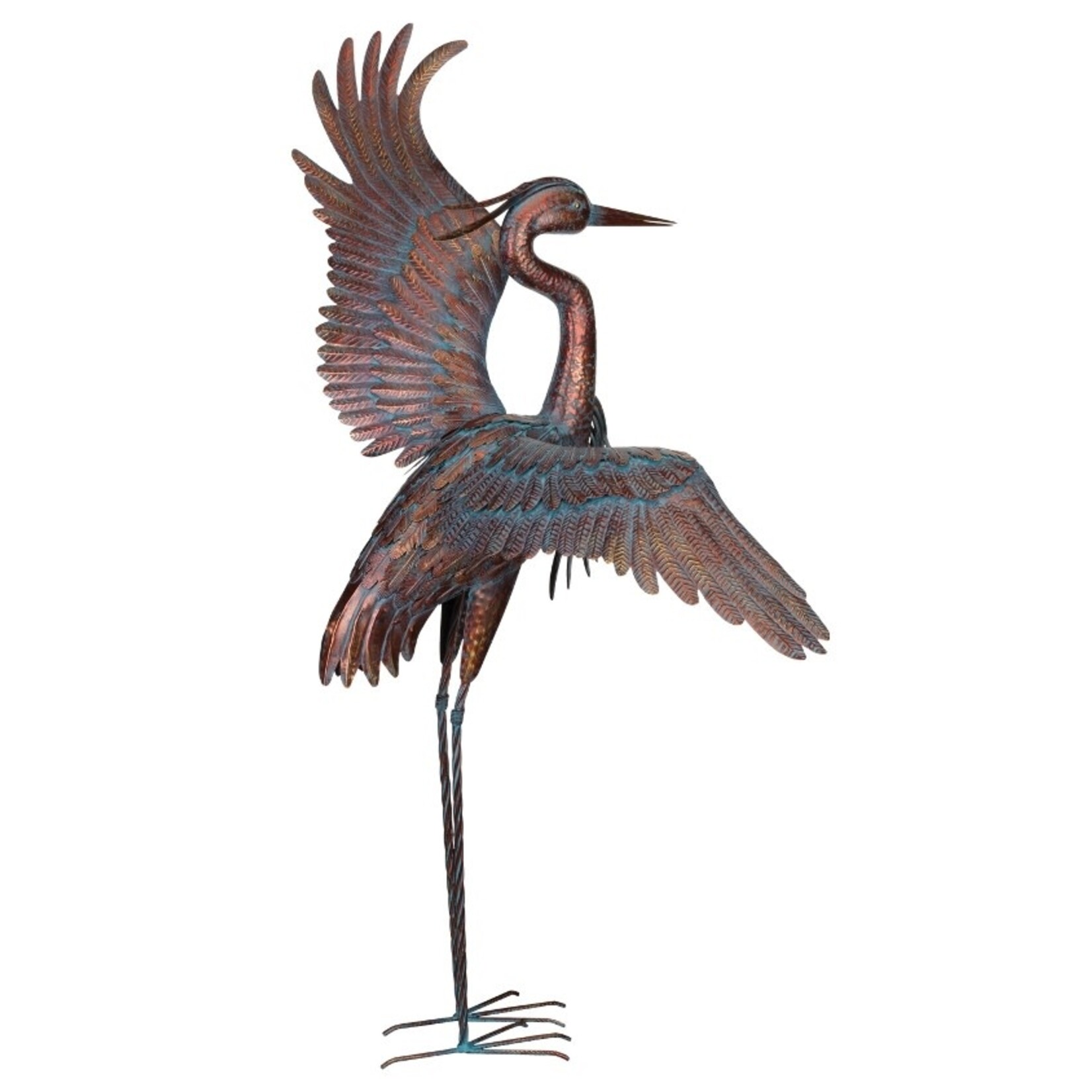 Regal Art & Gift Copper Patina Dancing Heron (J11)