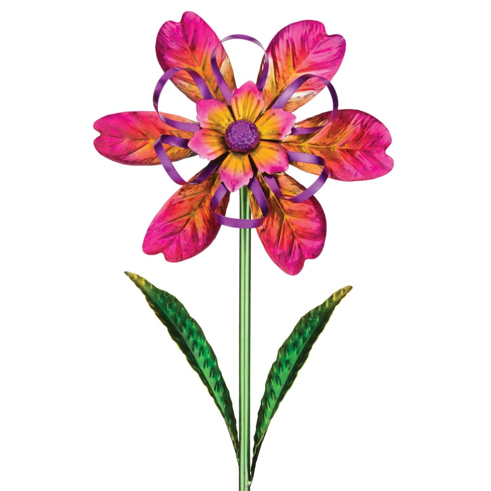 Regal Art & Gift Ribbon Flower Spinner Stake - Pink