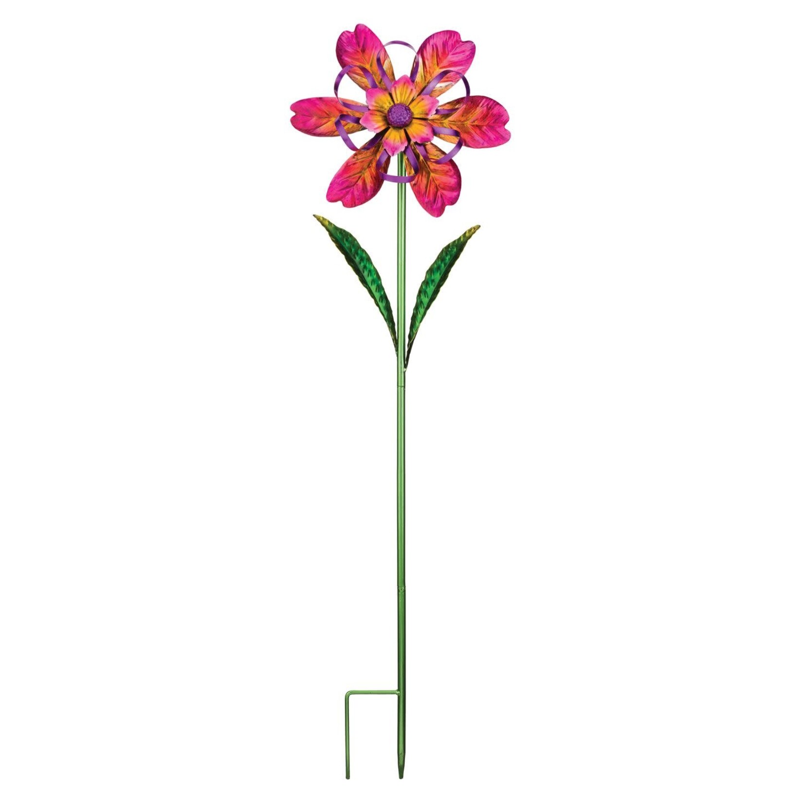 Regal Art & Gift Ribbon Flower Spinner Stake - Pink
