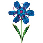 Regal Art & Gift Ribbon Flower Spinner Stake - Blue