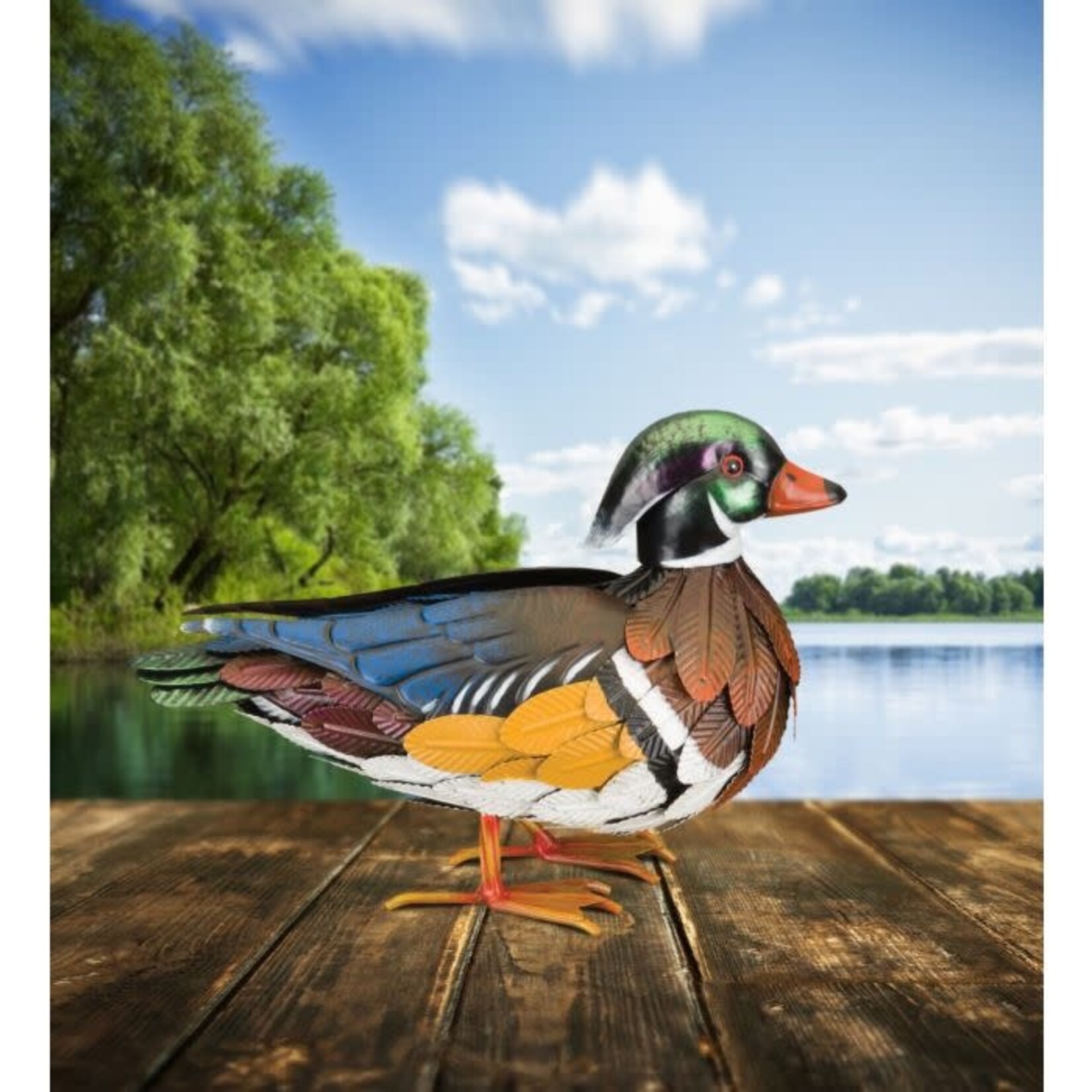Regal Art & Gift Wood Duck Decor - Male     (End of B)