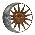 Regal Art & Gift Galvanized Sun and Moon