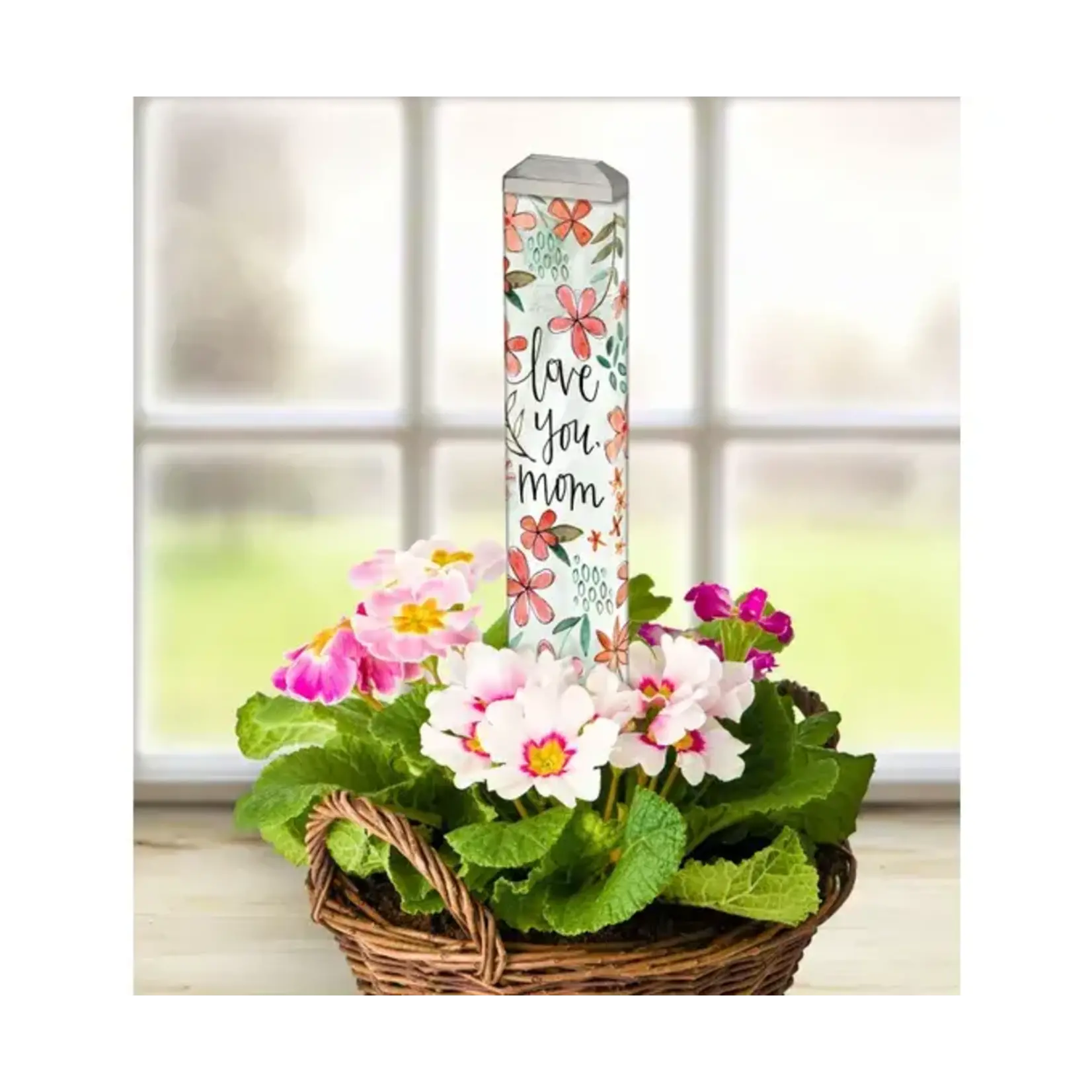 Love You Mom - 13" Mini Art Pole