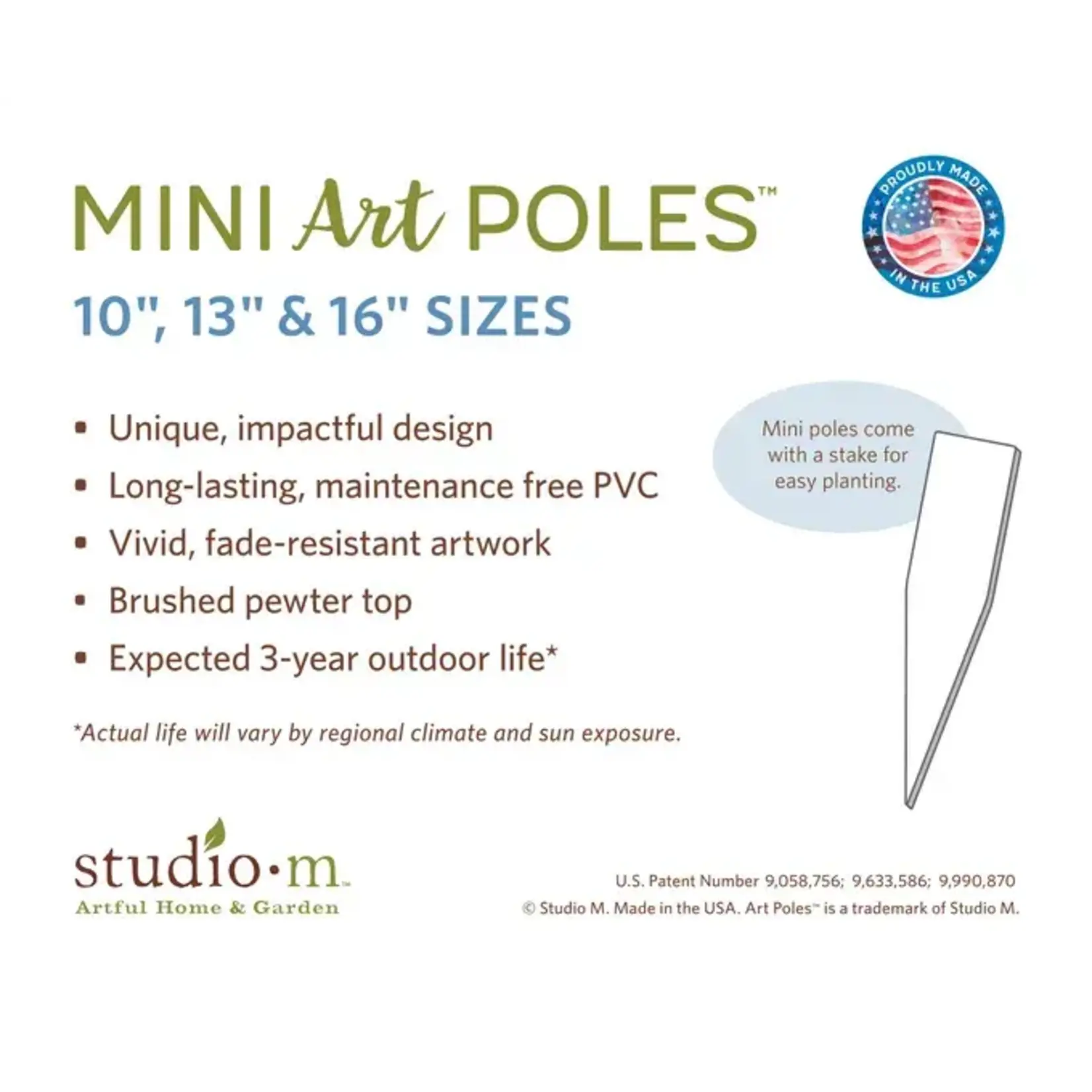 Heart of the Family 13" Mini Art Pole