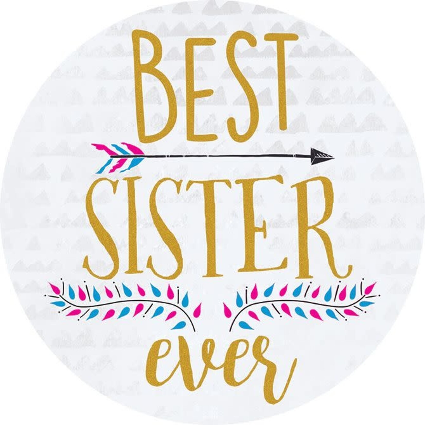 Best Sister Car Coaster