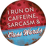 I Run On Caffeine Car Coaster