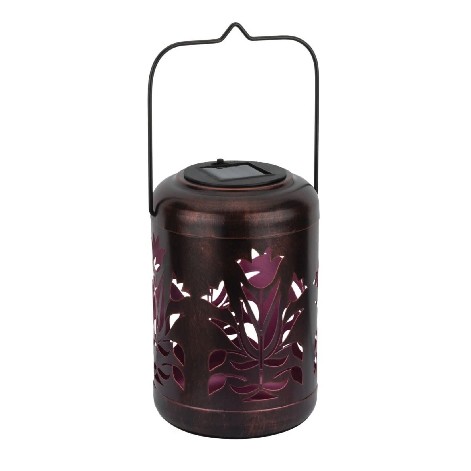 Regal Art & Gift Flower Shadow Lantern - Red