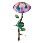 Regal Art & Gift Solar Mushroom Stake Hummingbird