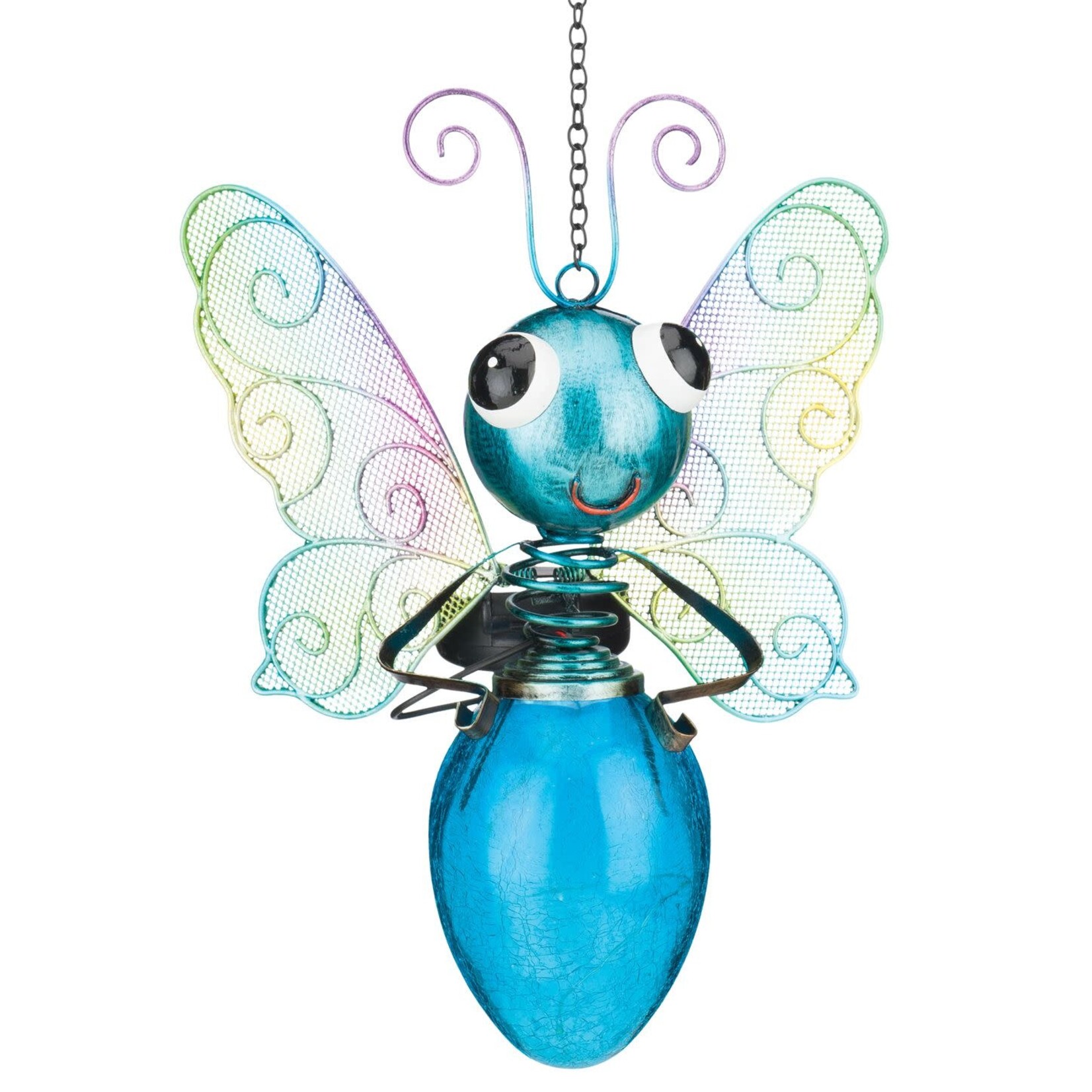 Regal Art & Gift Solar Butterfly Lantern Blue