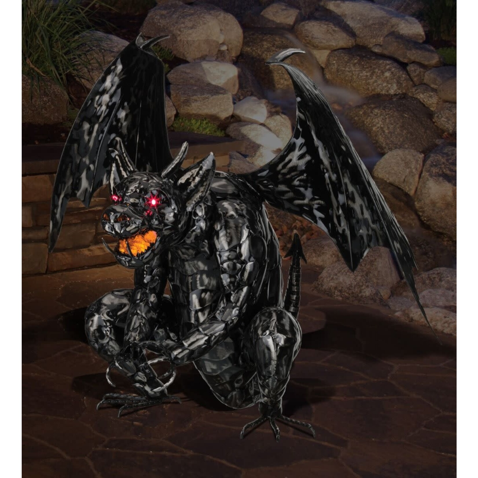 Regal Art & Gift Solar Gargoyle Décor  (Wall A)