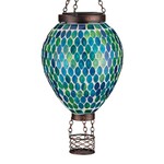 Regal Art & Gift Mosaic Solar  Hot Air Balloon  Lantern Blue