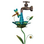 Regal Art & Gift Waterdrop Solar Stake Dragonfly