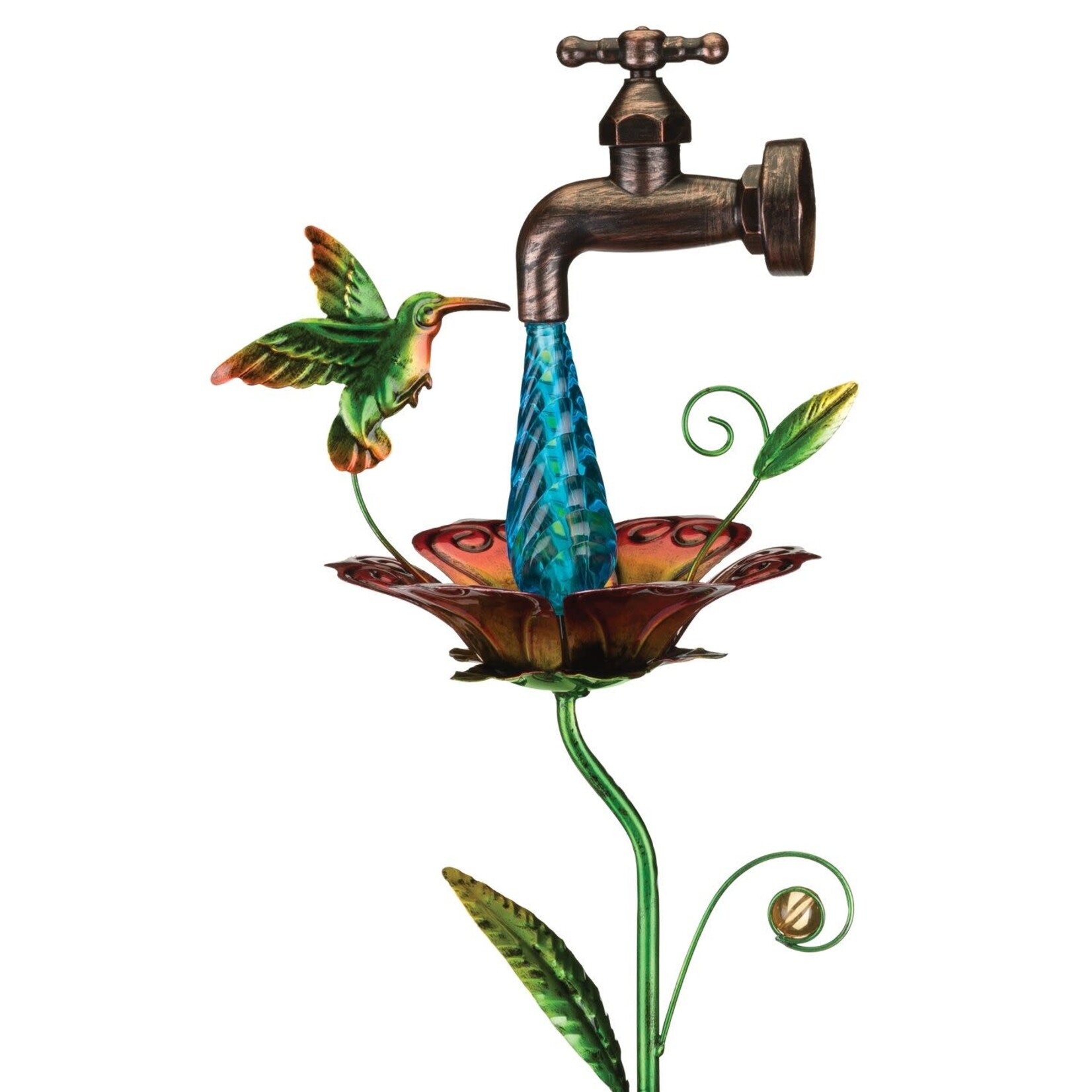 Regal Art & Gift Waterdrop Solar Stake Hummingbird