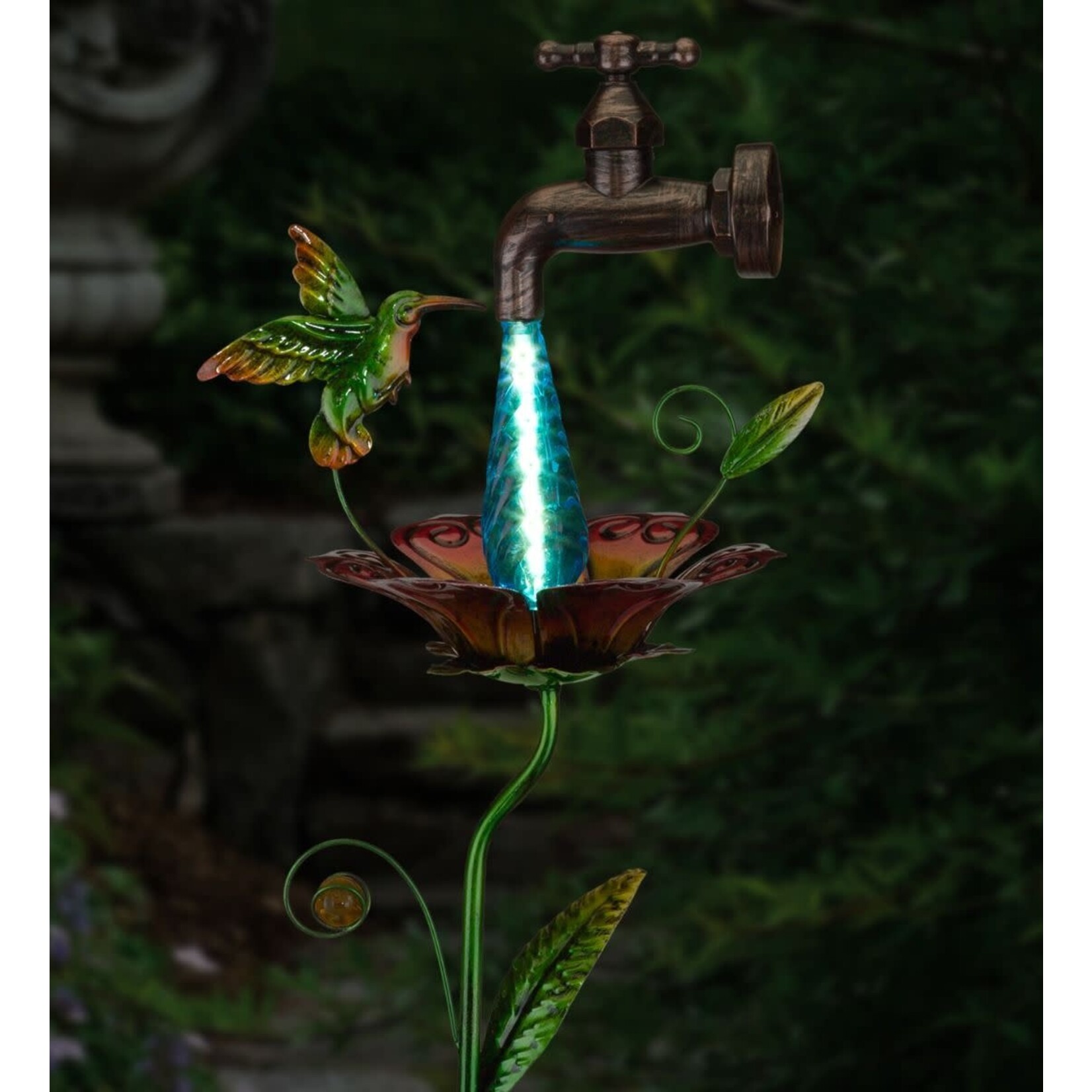 Regal Art & Gift Waterdrop Solar Stake Hummingbird