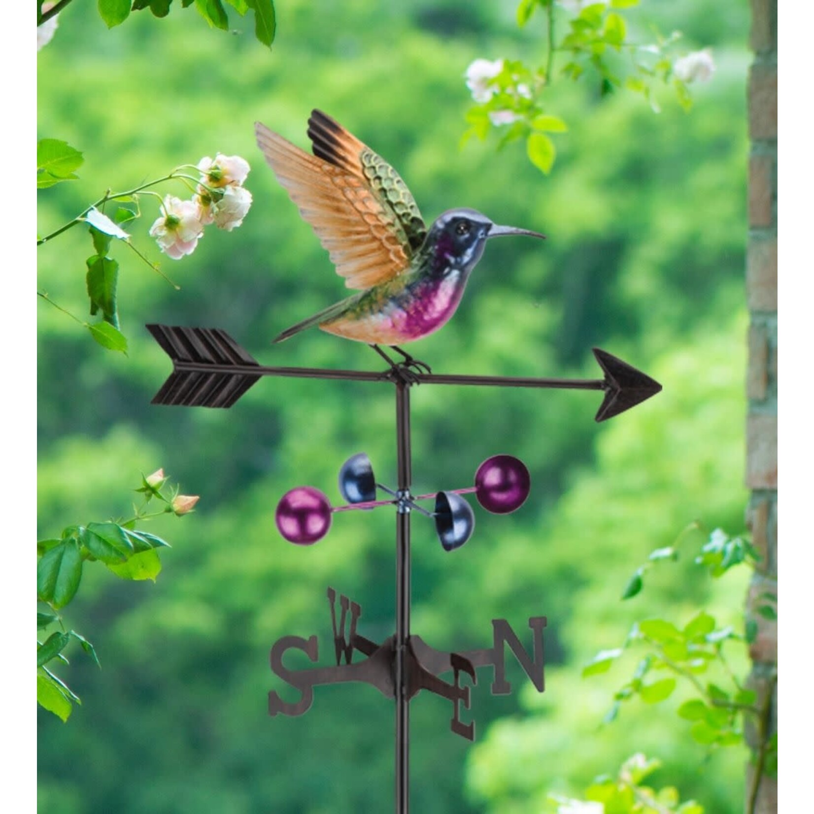 Regal Art & Gift Weathervane Stake - Purple Coronet Hummingbird