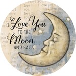 Moon & Back Car Coaster
