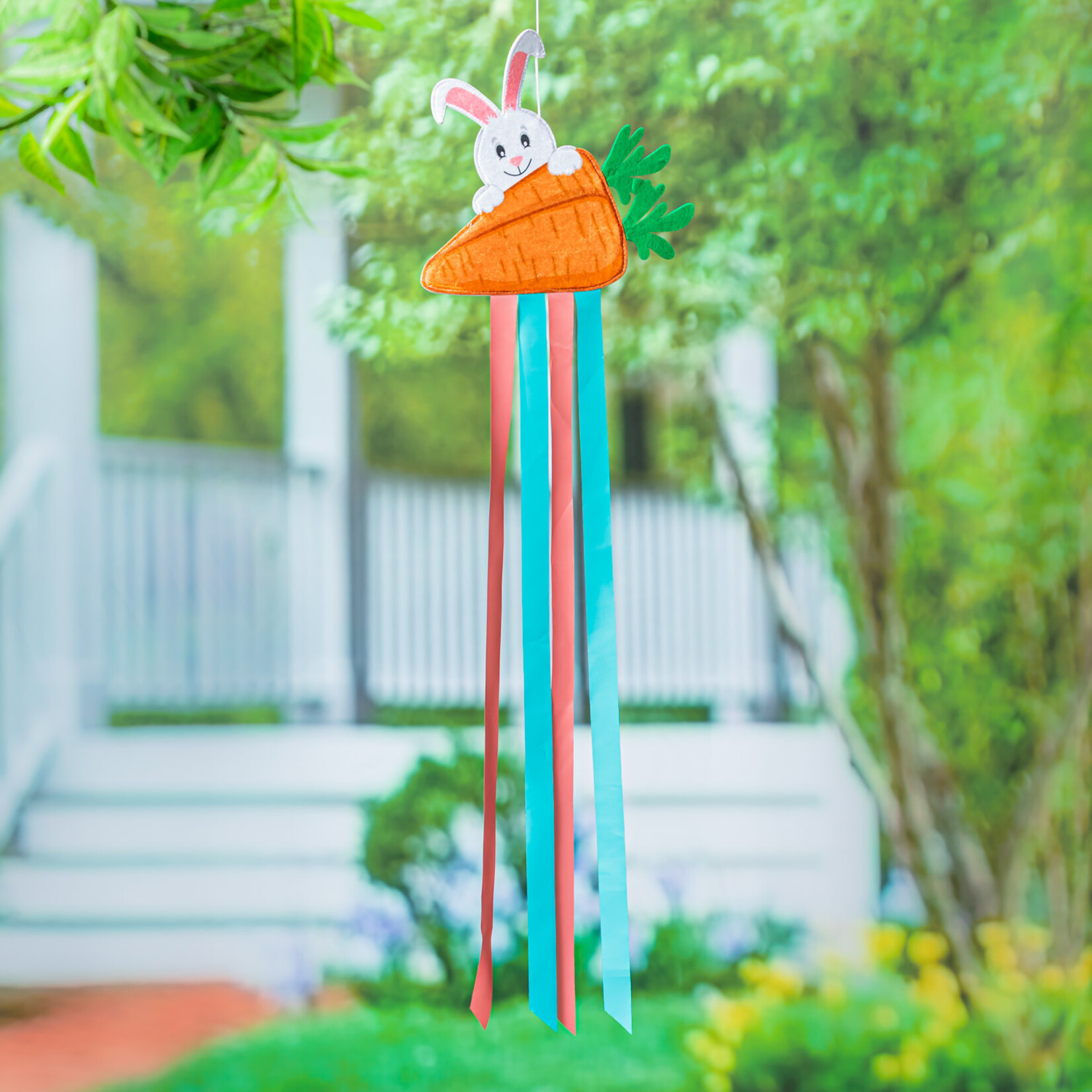 Bunny w/ Carrot Wind Spinner