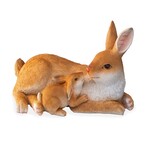 Mother and Baby Rabbit Figure