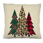 Mixed Print Christmas Trees Interchangeable pillow cover