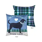 Wag More Bark Less Outdoor Pillow Cover